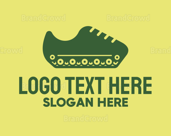 Military Tank Shoe Logo