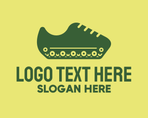 Jogging - Military Tank Shoe logo design