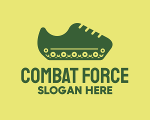 Military - Military Tank Shoe logo design