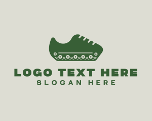 Wheel - Military Tank Shoe logo design