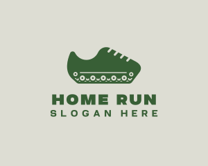 Military Tank Shoe logo design