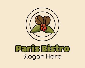 Coffee Bean Mistletoe logo design