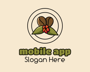 Breakfast - Coffee Bean Mistletoe logo design