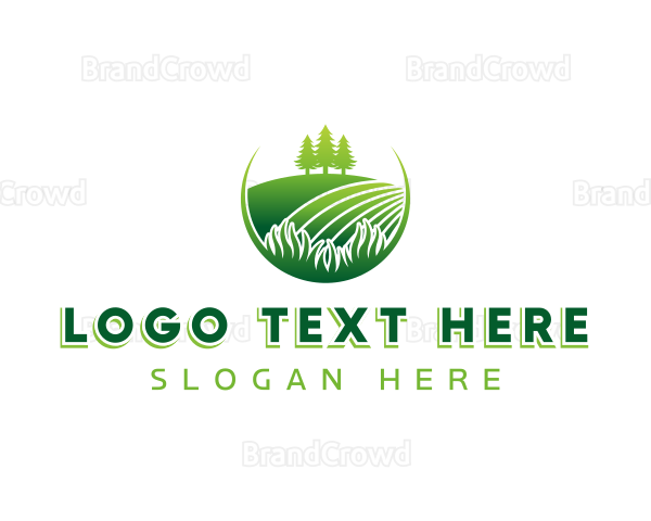 Agriculture Field Landscaping Logo