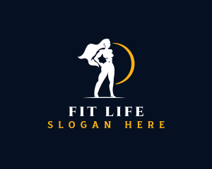 Fitness - Fit Woman Fitness logo design