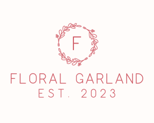 Garland - Organic Garden Wreath logo design