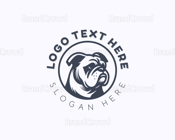 Canine Pitbull Dog Logo