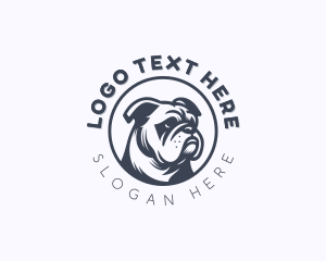 Canine Pitbull Dog logo design