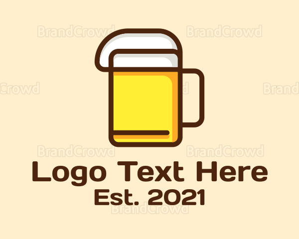 Minimalist Beer Icon Logo