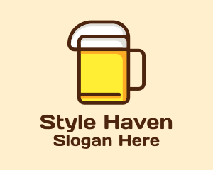 Minimalist Beer Icon Logo