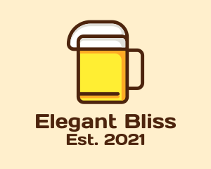 Draught Beer - Minimalist Beer Icon logo design