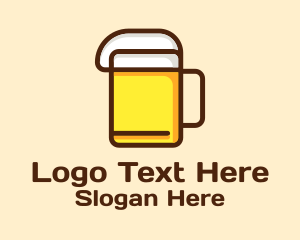 Minimalist Beer Icon Logo