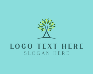 Tree - Arborist Gardening Shears logo design