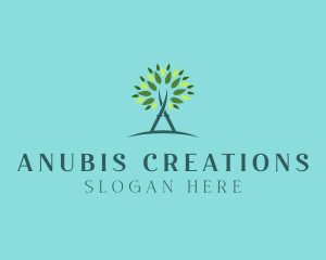 Arborist Gardening Shears logo design