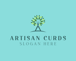 Arborist Gardening Shears logo design