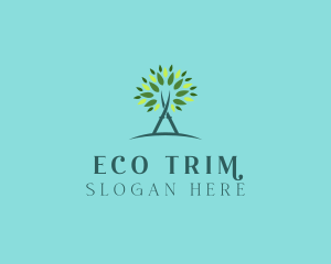 Arborist Gardening Shears logo design