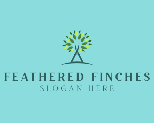 Arborist Gardening Shears logo design