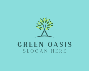 Arborist Gardening Shears logo design