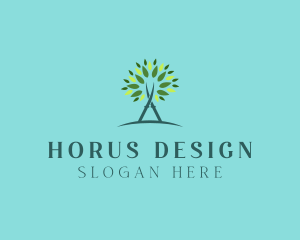 Arborist Gardening Shears logo design