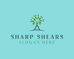 Arborist Gardening Shears logo design