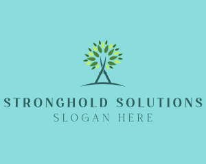 Arborist Gardening Shears logo design