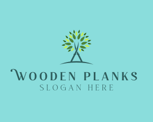 Arborist Gardening Shears logo design