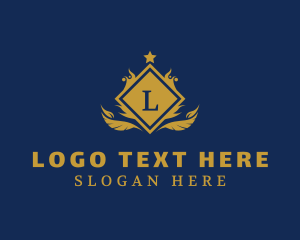 Law Firm - Gold Royal Diamond logo design
