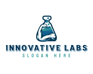 Strong Muscle Lab logo design