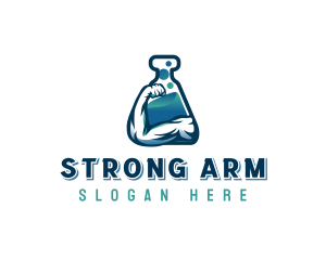 Arm - Strong Muscle Lab logo design