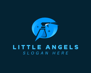 Cleaning Spray Bottle Logo