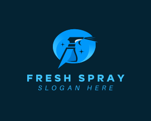 Cleaning Spray Bottle logo design