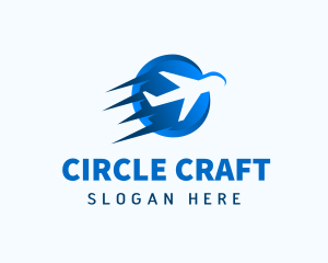 Fast Airplane Jet Transport logo design