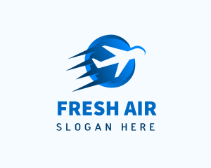 Fast Airplane Jet Transport logo design