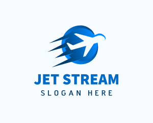 Jet - Fast Airplane Jet Transport logo design