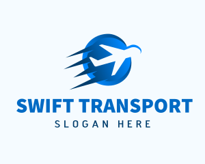 Fast Airplane Jet Transport logo design