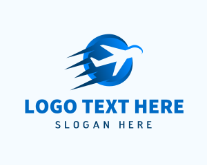Aero - Fast Airplane Jet Transport logo design