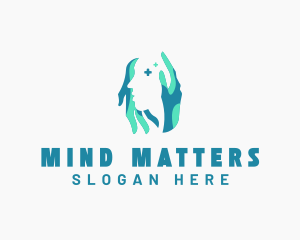 Neurological - Mental Health Support Hands logo design