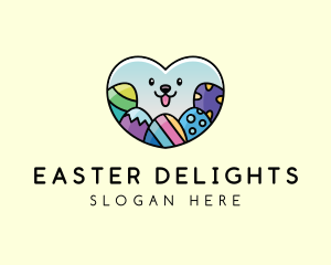 Easter - Easter Egg Heart logo design