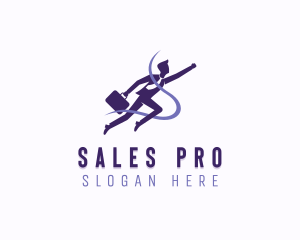 Salesman - Employee Business Outsourcing logo design