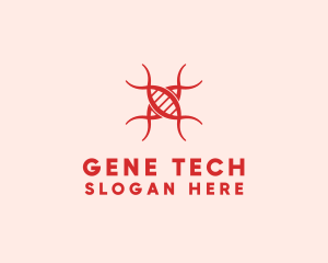 Genetics - Genetic DNA Strands logo design