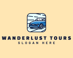 Touring - Car Speed Driving logo design