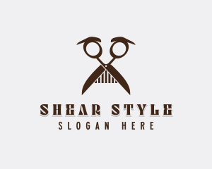 Barbershop Hairstylist Grooming logo design