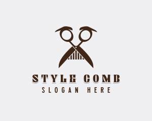 Barbershop Hairstylist Grooming logo design