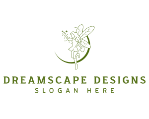 Fictional - Fictional Fairy Wings logo design