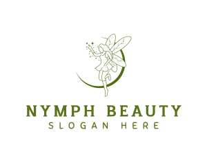 Nymph - Fictional Fairy Wings logo design