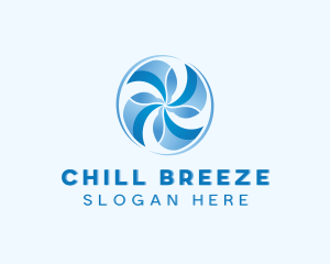 HVAC Fan Temperature logo design