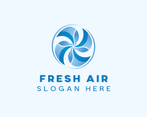 HVAC Fan Temperature logo design