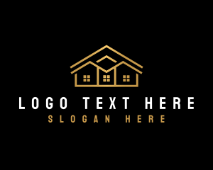 Gold - Roof Builder Realty logo design