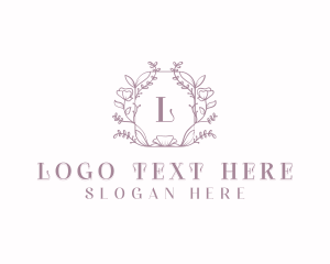 Floral Wedding Event Logo