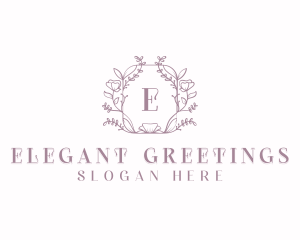 Floral Wedding Event logo design